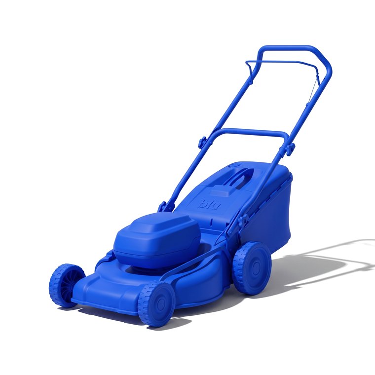 Blue silicone lawnmower